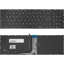 Notespare Msı Uyumlu GE72 6qd(Apache PRO)-687XTR, GE72 6qd(Apache PRO)-801XTR Klavye Tr Işıklı Beyaz Aydınlatma