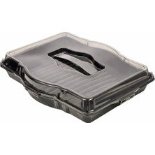 Kazen Home 3’ü 1 Arada Borcam ve Kek Kalıbı Taşıma Kabı (Siyah) – Kilitli Kapaklı Saklama Kutusu