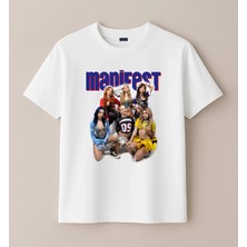 Blitz İstanbul Manifest Grubu (BLTZ340) Snap Müzik Grubu Baskılı  Kız Çocuk Tişört ( 4-13 Yaş)