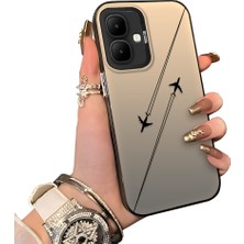 Ucuc Infinix Smart 10 Uyumlu Sert Akrilik Arka Silikon Kenar Lens Koruma Kılıf