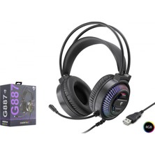 Marsilyan Gaming Kulaklik USB Rgb 7.1 - Si̇yah G887