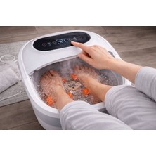 Rose Teknoloji Katlanabilir Isıtmalı Otomatik Masajlı Digital Ekranlı Uzaktan Kumandalı Spa Ayak Banyosu Ayak Masaj Aleti