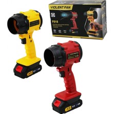 Marsilyan Fön Model Hava Üfleyici Fan Körük ŞARJLI=18V -1000W 70MM Ağız Toz-Kar-Mangal Üfle - Pet Kurut - H.yastık Şişir (4887)