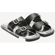 Prada Sport Çift Kayışlı Deri Kadın Sandalet