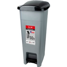 Afacan Aform Çöp Kovası Slim Pedallı 50LT