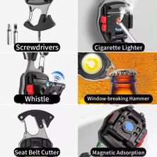 Kaia Life W-5147 Profesyonel Çok Fonksiyonlu Anahtarlıklı Kamp Feneri