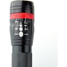 Kaia Life Power Ledli ve Zoomlu 2 Km Menzilli Alüminyum El Feneri