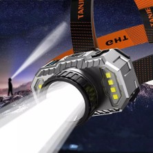 Kaia Life Peakstar PS-010 800 Lümen Şarj Göstergeli Cob LED Usb'li Şarjlı Kafa Lambası