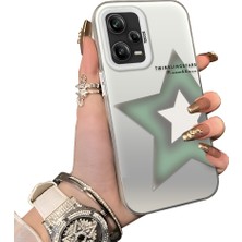 Ucuc Redmi Note 12 Pro 5g Uyumlu Sert Akrilik Arka Silikon Kenar Lens Koruma Kılıf