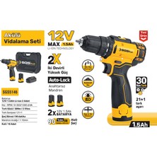 Sgs Akülü Vidalama Seti 12AH (2X1,5AH)