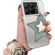 Ucuc Mi 15T Pro Uyumlu Sert Akrilik Arka Silikon Kenar Lens Koruma Kılıf