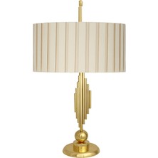 Vinner Marche MKA-001 Gold Kaplama Metal Abajur - Kırma Krem