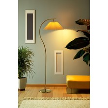 Epifanio Montana Modern Eskitme Gold Tek Ayaklı Metal Lambader | Şık Dekoratif Tasarım | Kalitesi