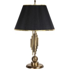 Vinner Marche Mka-01 Eskitme Mat Gold Metal Abajur - Gold Organze Siyah