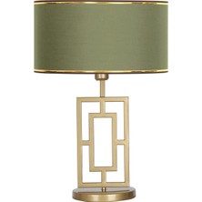 Vinner Puglia Eskitme Mat Gold Metal Abajur - Gold Haki