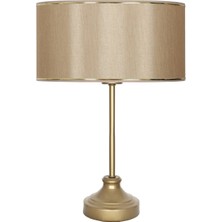 Vinner Onze Eskitme Mat Gold Metal Abajur, Masa Lambası - Gold Mataro