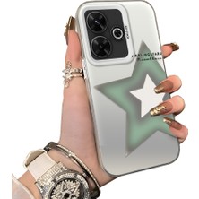 Ucuc Poco M6 4g Uyumlu Sert Akrilik Arka Silikon Kenar Lens Koruma Kılıf