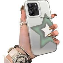 Ucuc Redmi 12 4g Uyumlu Sert Akrilik Arka Silikon Kenar Lens Koruma Kılıf