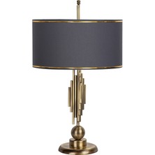 Vinner Marche Mka-01 Eskitme Mat Gold Metal Abajur - Gold Antrasit