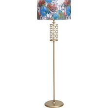 Epifanio Laser 5709 Eskitme Kaplama Metal Lambader - Flowers Desenli