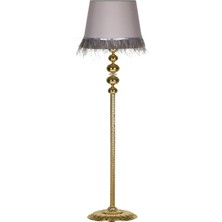 Epifanio Gold Burgulu 4'lü Küre Kristal Lambader - Gri Püskül