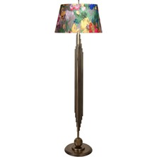 Epifanio Marche Eskitme Mat Gold Kaplama Metal Lambader - Violet