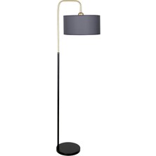 Vinner Potenza Eskitme Detaylı Siyah Metal Lambader - Antrasit