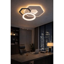 Vinner Atelier Hexa Modern LED Plafonyer – Geometrik Tasarımlı Salon ve Yatak Odası Tavan Lambası
