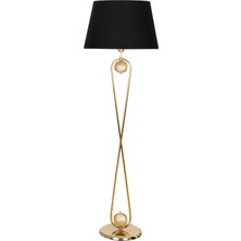 Vinner Forever Gold Kaplama Metal Lambader, Modern Dekoratif Metal Oturma Odası Çalışma Odası Zemin Lambası