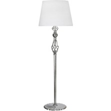 Vinner Krom Kaplama Şelale Paslanmaz Metal Modern Lambader -  Beyaz