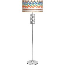 Epifanio Laser 5706 Krom Kaplama Metal Lambader - Krem Dalgalı