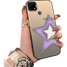 Ucuc Realme C15 Uyumlu Sert Akrilik Arka Silikon Kenar Lens Koruma Kılıf