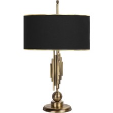 Vinner Marche Mka-01 Eskitme Mat Gold Metal Abajur - Gold Siyah
