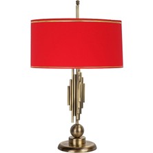 Vinner Marche Mka-01 Eskitme Mat Gold Metal Abajur - Gold Kırmızı