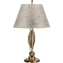 Vinner Marche Mka-01 Eskitme Mat Gold Metal Abajur - Sarı Kırçıl