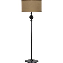 Epifanio Oslo Siyah Kaplama Tek Ayaklı Metal Lambader - Pre Kahverengi