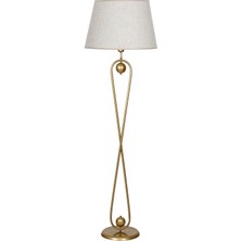 Epifanio Foreverx Statik Eskitme Mat Gold Metal Lambader, Zemin Lambası