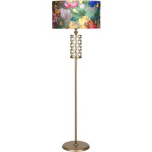 Epifanio Laser 5702 Eskitme Kaplama Özel Tasarım Metal Lambader - Violet