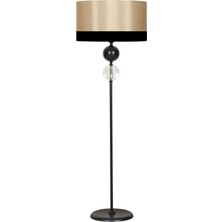 Epifanio Bercy Siyah Kaplama Düz Metal Ayak Lambader - Mataro Siyah