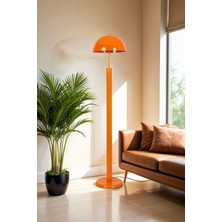 Vinner Noa Turuncu Orange Mushroom Lambader Modern Dekoratif Metal Oturma Odası Çalışma Odası Zemin Lambası