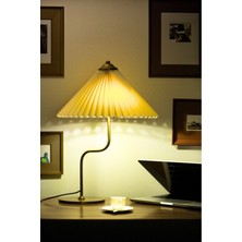 Vinner Michigan Eskitme Mat Gold Metal Abajur - Krem Kırma