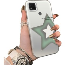 Ucuc Poco C31 Uyumlu Sert Akrilik Arka Silikon Kenar Lens Koruma Kılıf