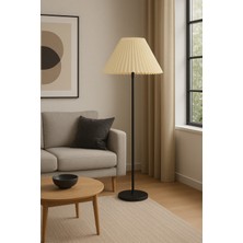 Vinner LMD-FR03 Conic Statik Siyah Metal Lambader - Krem Kırma