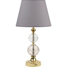 Vinner Gold Kristal 2'li Küre Abajur - Gri