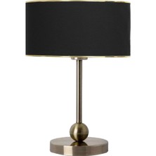 Vinner Sphere Eskitme Kaplama Metal Abajur - Gold Siyah