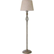 Vinner Eskitme Kaplama Şelale Modern Metal Lambader - Başlık Rengi Çuval Bezi'dir.