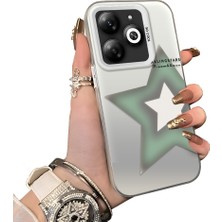 Ucuc Infinix Smart 8/8 Pro Uyumlu Sert Akrilik Arka Silikon Kenar Lens Koruma Kılıf