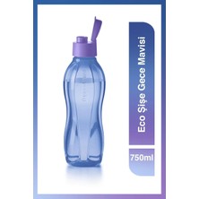 Tupperware Eko Şişe 750 ml Gece Mavisi Renkli Matara 2'li Set Dayanıklı Yapı ile Taşınabilir
