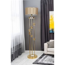 Vinner Plus Clichy Gold Kaplama Metal Lambader Renkli Işıklı Modern Tasarım Mataro Vizon