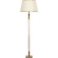 Epifanio Memphis Antik Eskitme Kaplama Metal Lambader - Gold Krem